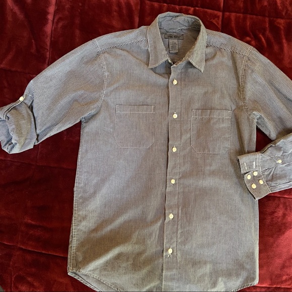 Spring + Mercer long sleeve striped button shirt - Picture 3 of 6